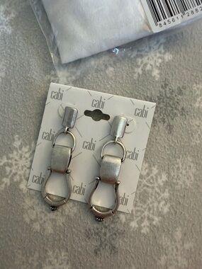 CAbi Silver Dangle Link Earrings
